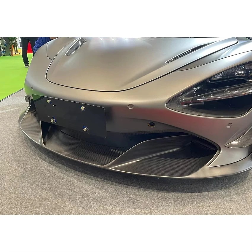 Facelift R Style Dry Carbon Fiber Front Bumper Lip For 720S 2017-2019 720S Body Kit Car Parts